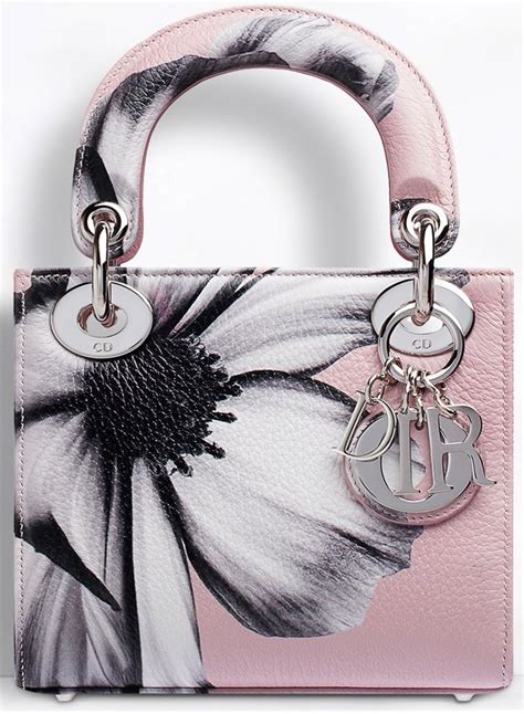 christian dior pink flower bag